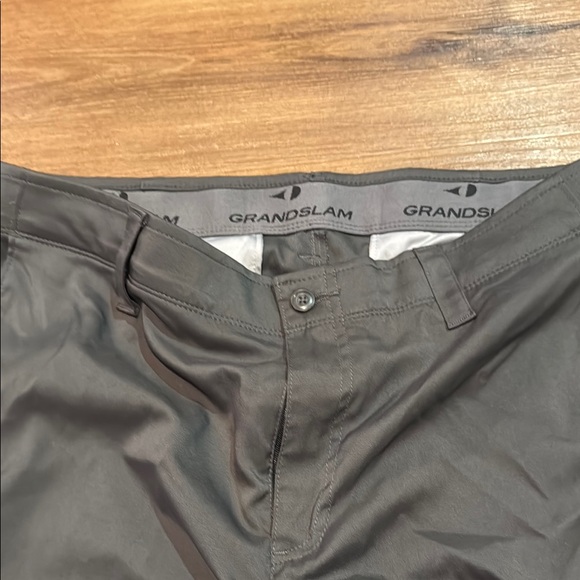Grand Slam Performance Men's Golf Pants Stretch 360. Charcoal Gray. 34wx30l - Picture 3 of 4